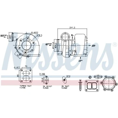 Imagen de NISSENS 93597 Turbocompresor de gases escape