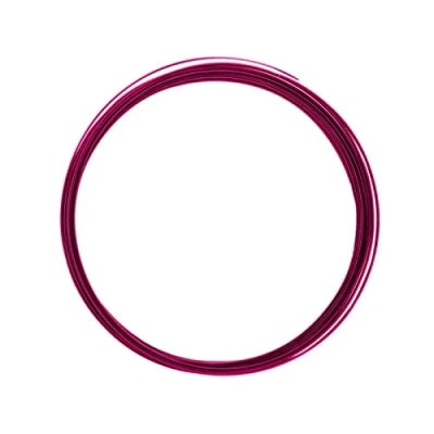 Imagen de Vaessen Creative Alu Deco Alambre Plano para Manualidades, Rosa (Strong Pink), 3.5 x 1 mm (5 m)