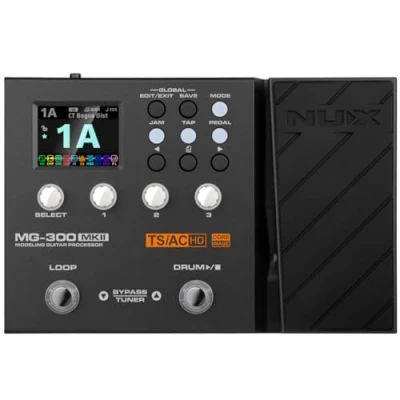 Imagen de NUX Pedal multiefectos MG 300 MKII, 36 IRs, 27 amperios, 45 efectos, E/S versátil, transmisión en vivo