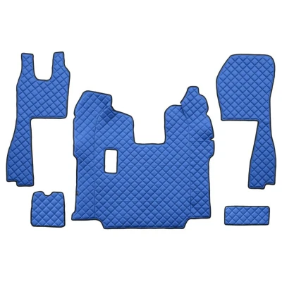 Imagen de F CORE FL05 BLUE Juego de alfombrillas suelo Ecopiel delante 5 Azul SCANIA: P,G,R,T series