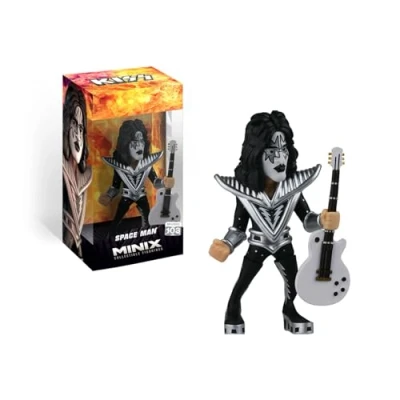 Imagen de BANDAI Minix Figura De colección 12cm Kiss Space Man Coleccionables para Exhibición Idea Regalo Juguetes Niños Y Adultos Fans Música (MN14132)