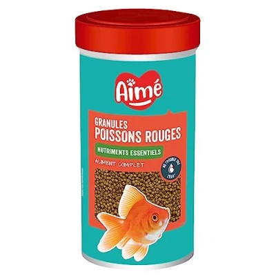 Imagen de Aime Peces Rojo Cristales para Alimentos Completo 250 ml acuariofilia Juego de 3