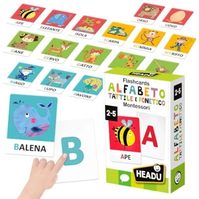 Imagen de Headu Flashcards Alfabeto Táctil y Fonético, IT23752