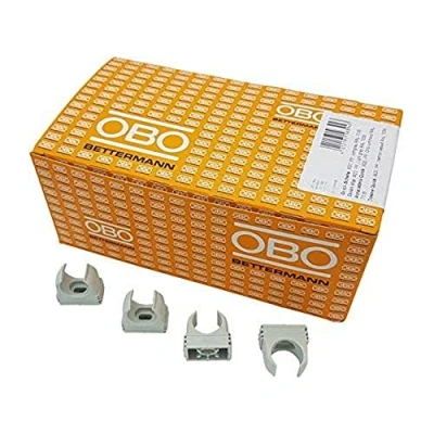 Imagen de OBO Bettermann M20 Abrazaderas rápidas (100 unidades, 20 mm, 100 unidades), color gris claro