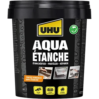 Imagen de UHU caucho Líquido Revestimiento a base de para sellar, proteger y reparar forma estanca.Sin disolventes. 750 ml