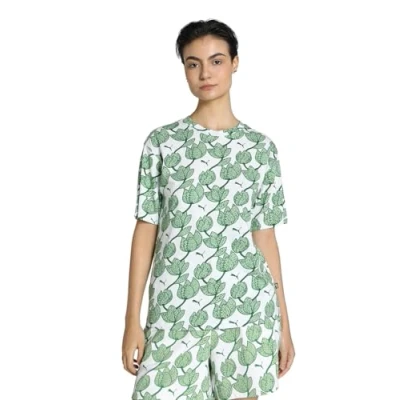 Imagen de Puma Blossom Camiseta estampada, Mujer, Talla: Small, Archive green