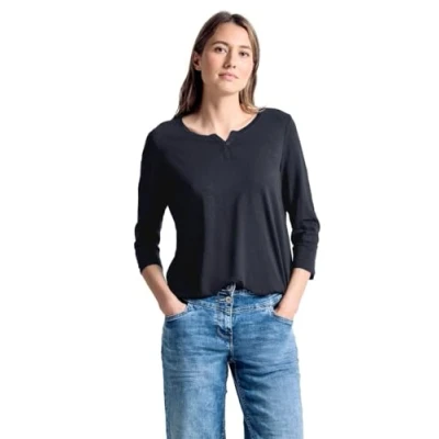 Imagen de Cecil 313172 Fenja Camiseta, Azul (Deep Blue 10128), XL para Mujer