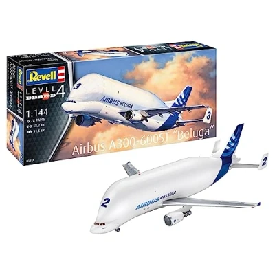 Imagen de Revell 03817 Airbus A300 600ST Beluga escala 1:144 Kit de modelo plástico sin construir/sin pintar, color moldeado