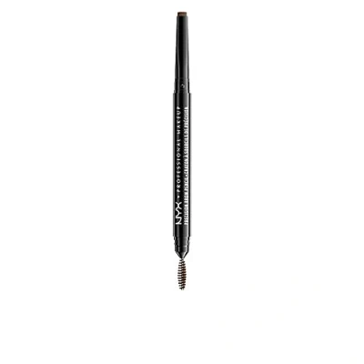 Imagen de NYX Professional Makeup lápiz de cejas Precision Brow Pencil, Dos lados: y cepillo espiral, Fórmula vegana, Tono: Ash Brown
