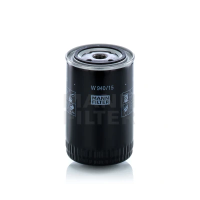 Imagen de MANN FILTER W 940/15 n Filtro de aceite 3/4 16 UNF 1B, con válvula bloqueo retorno junta enroscable