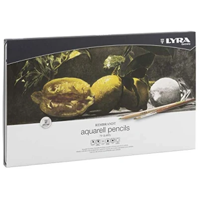 Imagen de LYRA Rembrandt Aquarell, Lápices de colores Acuarelables para Bellas Artes, hexagonal, Estuche Metal, surtidos, 36 unidades