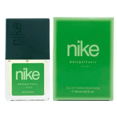 Imagen de NIKE Ginger Tonic, Colonia Hombre, 30 ml, Formato Viaje en Spray, Perfume Eau de Toilette Natural y Masculina, Aroma Cítrico Floral, Fragancia Fresca Larga Duración