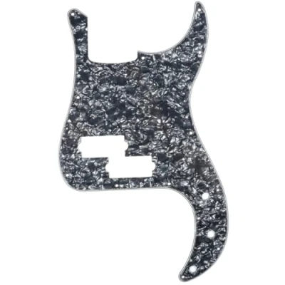Imagen de Musiclily 13 Agujeros Precision Bass Pickguard Golpeador para Fender American/México Standard Bajo Estilo P, 4 capas Black Pearl