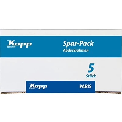 Imagen de Kopp París Profipack: 5 marcos de 2 compartimentos, negro mate, 402550011
