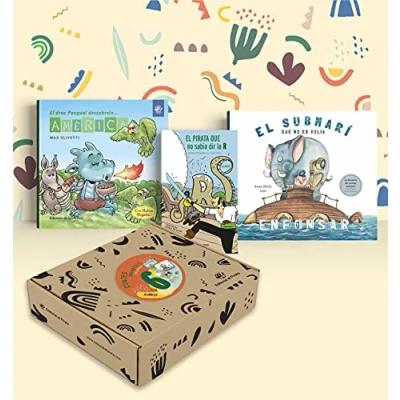 Imagen de Contes infantils en català 6 anys: Lot de 3 llibres per a regalar nens i nenes anys