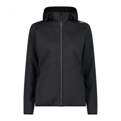 Imagen de CMP Chaqueta de forro polar Knit Tech con capucha fija para mujer