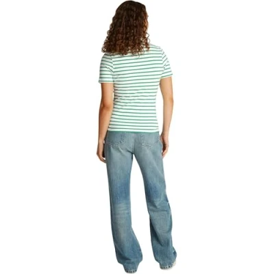 Imagen de Tommy Hilfiger Polo Ecru/radiant green, Mujer, Talla: Medium, green