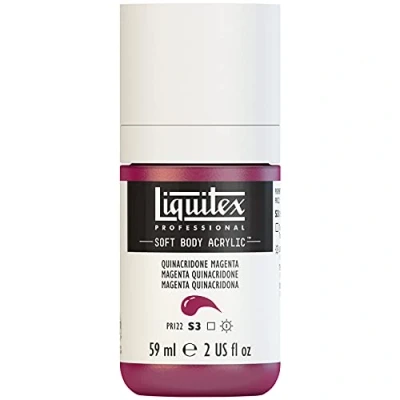 Imagen de Liquitex 1959114 Soft Body Pintura acrílica (bote dosificador de 59 ml), color magenta