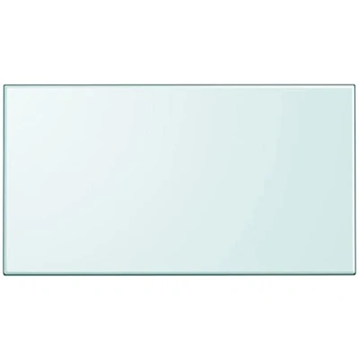 Imagen de vidaXL Tablero Transparente de Cristal Templado Cuadrado Superficie Mesa