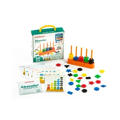 Imagen de Miniland Ábaco Formas y Colores (45310) , Modelos/colores Surtidos, 1 Unidad