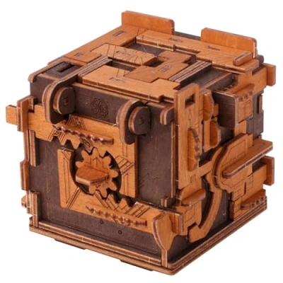 Imagen de WOODEN.CITY Escape Room Puzzle Box, Caja Misteriosa 3D Madera, Maquetas Rompecabezas Madera para Adultos, Mecanismo de Apertura Secreto, Clue Box