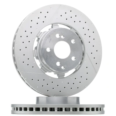 Imagen de BREMBO 09.A945.33 disco de freno 360 36 5 dos piezas, ventilación interna, ranurado/perforado revestido altamente carbonizado