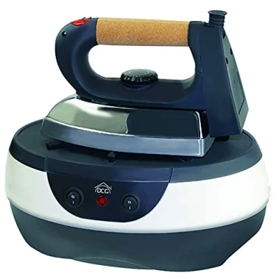 Imagen de DCG DB8500 SISTEMA de Planchado Hierro Profesional. Caldera 1.25L con Resistencia Interna no atacable por caliza (2.000W), 2000 W, Stainless Steel, Negro
