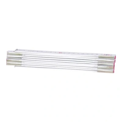 Imagen de KS Tools 300.0062 Regla plegable de madera, blanca, 2 m