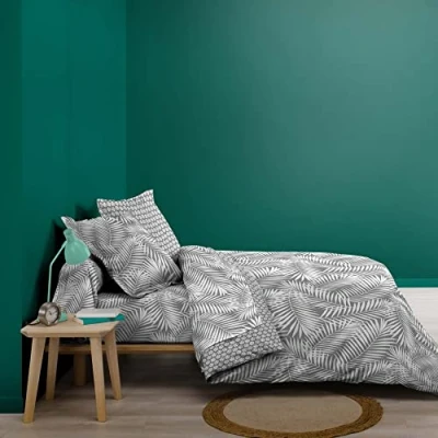 Imagen de Douceur d&#039;Intérieur Botania Funda nórdica (240 x 220 cm), Color Gris, 100% algodón