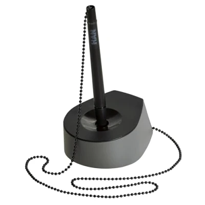 Imagen de Han Salsa Soporte para bolígrafo, con Cadena, modelo pesado), color negro, gris oscuro