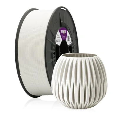 Imagen de WINKLE Filamento PLA 850 Blanco Glaciar Impresora 3D 2,85mm 1kg Ingeo Resistente a Alta Temperatura Bobina