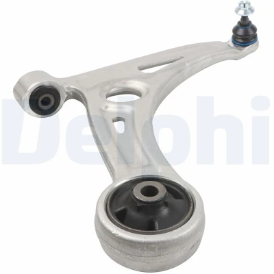 Imagen de DELPHI TC4597 Barra oscilante, suspensión de ruedas con rótula suspensión/carga Eje delantero, derecha Brazo oscilante longitudinal Aluminio