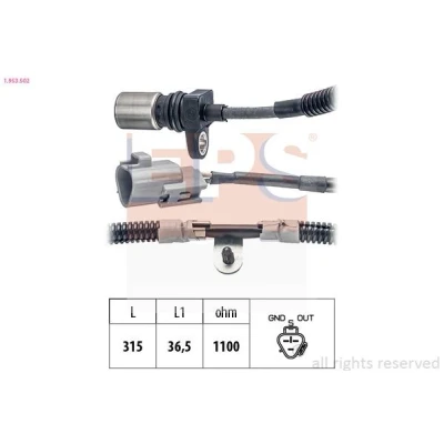 Imagen de EPS 1.953.502 Sensor de Cigueñal Made in Italy OE Equivalent TOYOTA: RAV4 III SUV, Avensis II Station Wagon, Berlina, LEXUS: IS 2