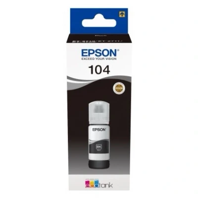 Imagen de Botella de tinta Epson 104 EcoTank, Compatible con ET 2865 / 2876 1810, 65 ml, Negro