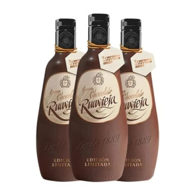 Imagen de Crema de Licor Rua Vieja Chocolate Ruavieja 70 cl (Caja 3 Botellas cl)
