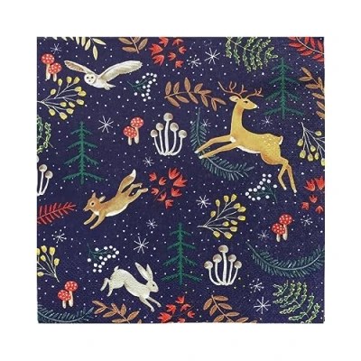 Imagen de Talking Tables servilletas de Navidad reciclables verdaderamente mágicas, encantadoras desechables con temática invierno Perfectas para decoupage Diseñado exclusivamente