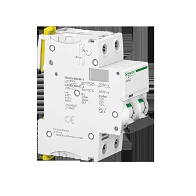 Imagen de Schneider Electric A9F74203 Interruptor Automático Magnetotérmico Ic60N, 2P, 3A, Curva C