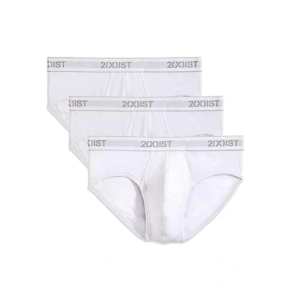 Imagen de 2(X)IST Paquete de 3 Calzoncillos Invisibles algodón Esencial para Hombre, Logotipo Blanco, M