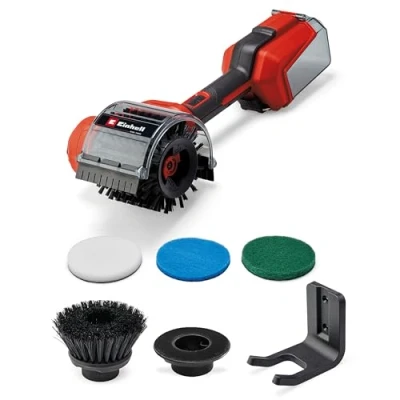 Imagen de Einhell cepillo con batería PICOBELLA 18/90 Power X Change (18 V, de limpieza sin cables, protección contra salpicaduras, incl. 2 cepillos, 3 almohadillas limpieza, batería)