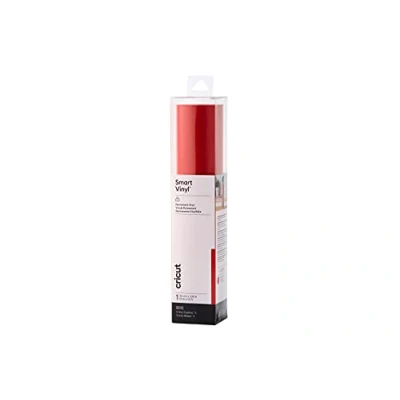 Imagen de Cricut Smart Vinyl Permanent 1 sheet 33cm x Red, Cloruro de polivinilo, 3.6m (12ft), Vinilo, Talla única