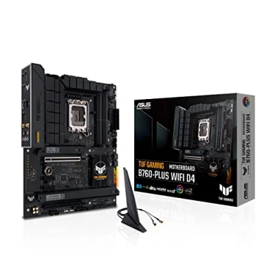 Imagen de Asus tuf gaming b760 plus wifi d4 mainboard sockel intel lga 1700 (intel b760, atx, ddr4 speicher, pcie 5.0, 2x m.2, wifi6, thunderbolt 4, aura sync)