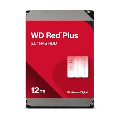 Imagen de WD Red Plus 12TB NAS Disco Duro Interno 3,5&quot; 7200 RPM Clase, SATA 6Gb/s, CMR, 512MB Caché