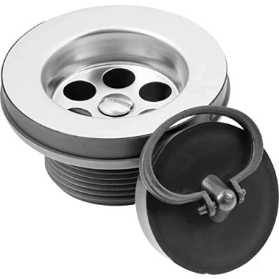 Imagen de Cornat Válvula 1 1/2 Pulgadas AG Fabricado con plásticos reciclados Embalaje reciclable desagüe/Tapón de Fregadero / T352004R, Gris