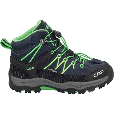 Imagen de CMP Kids Rigel Mid Trekking Shoe Wp, Botas de Senderismo Unisex niños, Blue Gecko, 29 EU