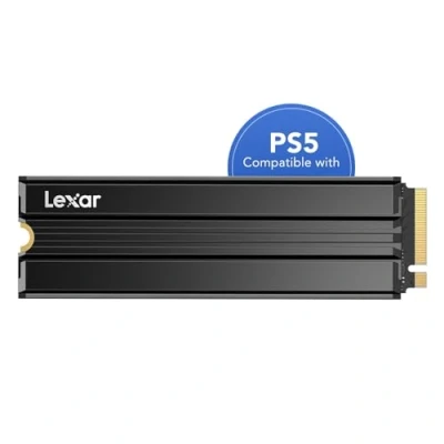 Imagen de Lexar NM790 SSD Interno 1TB con Disipador de Calor, M.2 2280 PCIe Gen4x4 NVMe SSD, hasta 7400 MB/s Lectura, 6500 Escritura, Unidad Estado Sólido para PS5, PC (LNM790X001T RN9NG)