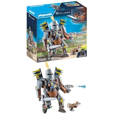 Imagen de PLAYMOBIL Novelmore 71300 Combate Robot, el Caballero Gizmo Crafton y su Fuerte Robot de Batalla, Armado con Espada cañón para Torneo, Juguetes niños a Partir 4 años