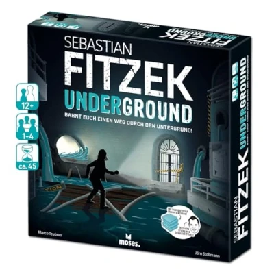 Imagen de moses Fitzek Underground, 3D Thriller Spiel für Escape Game Fans Juego de Mesa cooperativo Marco Teubner con Varios Niveles dificultad a Partir 12 años, Color Negro (90179)