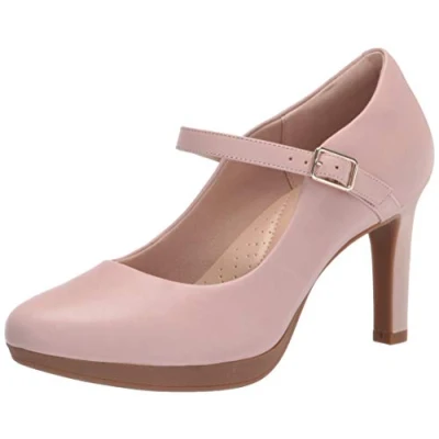 Imagen de Clarks Ambyr Shine, Bomba Mujer, Piel Negra, 42 EU