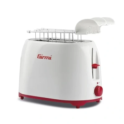 Imagen de Girmi TP10 Tostador de pan, 750 Watt, plástico, blanco/rojo