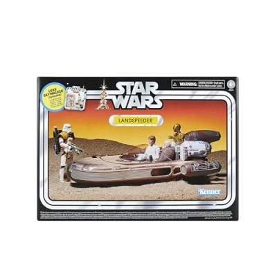 Imagen de Star Wars La colección Vintage, Landspeeder &amp; Luke Skywalker, Wars: Una nueva esperanza, Figura de 9,5 cm y vehículo